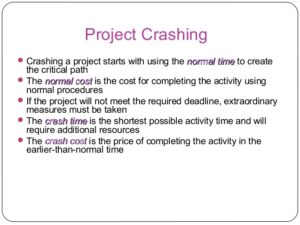 Project crashing