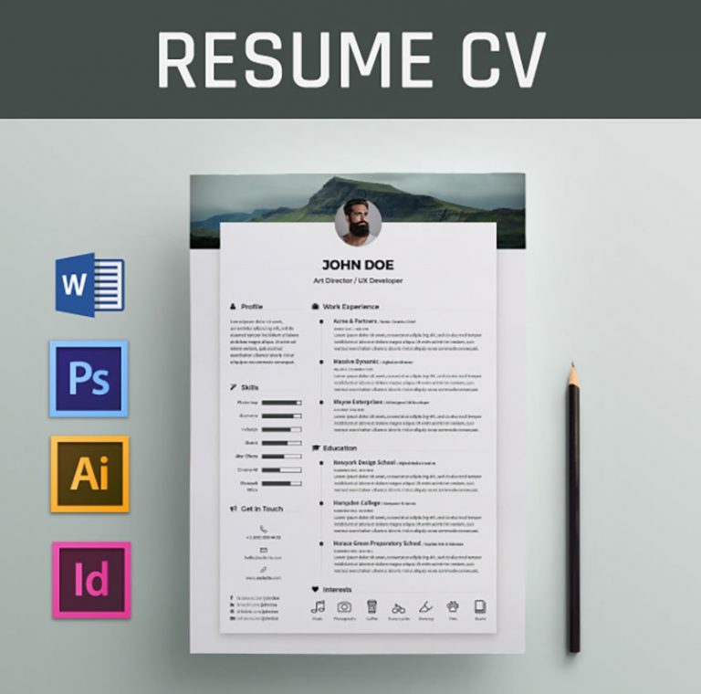 The 2021 Resume Template Free Download.